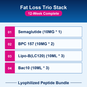 Fat Loss Trio Stack - 12-Week Complete - Lyophilized Peptide Bundle