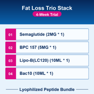 Fat Loss Trio Stack - 4-Week Trial - Lyophilized Peptide Bundle