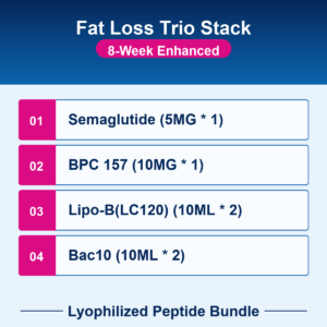 Fat Loss Trio Stack - 8-Week Enhanced - Lyophilized Peptide Bundle