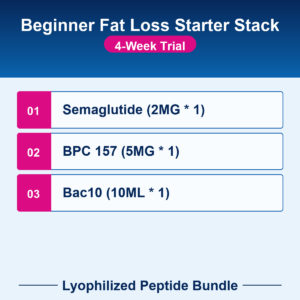 Beginner Fat Loss Starter Stack - 4-Week Trial - Lyophilized Peptide Bundle
