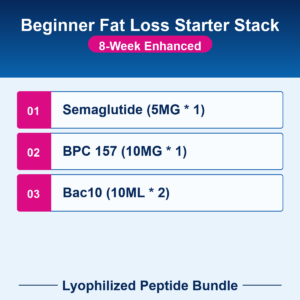Beginner Fat Loss Starter Stack - 8-Week Enhanced - Lyophilized Peptide Bundle