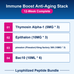Immune Boost Anti-Aging Stack - 12-Week Complete - Lyophilized Peptide Bundle