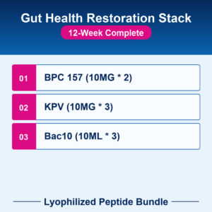 Gut Health Restoration Stack - 12-Week Complete - Lyophilized Peptide Bundle
