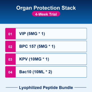 Organ Protection Stack - 4-Week Trial - Lyophilized Peptide Bundle