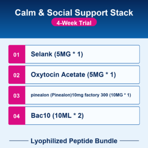 Calm & Social Support Stack - 4-Week Trial - Lyophilized Peptide Bundle