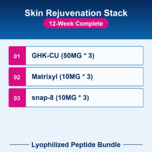 Skin Rejuvenation Stack - 12-Week Complete - Lyophilized Peptide Bundle