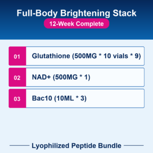 Full-Body Brightening Stack - 12-Week Complete - Lyophilized Peptide Bundle