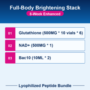 Full-Body Brightening Stack - 8-Week Enhanced - Lyophilized Peptide Bundle