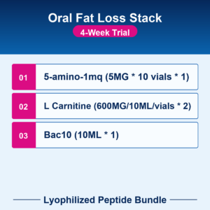 Oral Fat Loss Stack - 4-Week Trial - Lyophilized Peptide Bundle