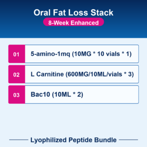 Oral Fat Loss Stack - 8-Week Enhanced - Lyophilized Peptide Bundle